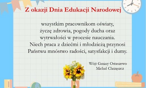 życzenia z okazji Dnia Edukacji Narodowej 